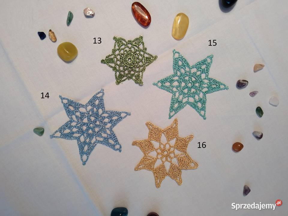 Błyszczące gwiazdeczki gwiazdki na choinkę wielokolorowy Lublin