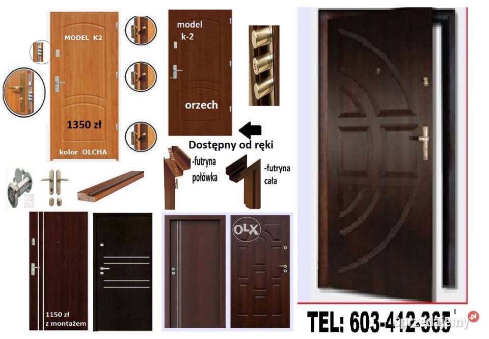 Drzwi zewnętrzne do mieszkania w bloku z Kutno