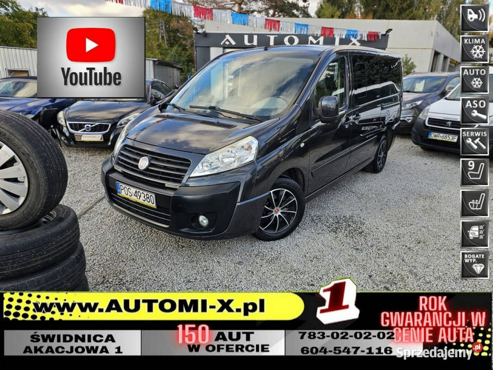 Fiat Scudo LONG 2X DRZWI 20HDI NawiewyPanorama przyciemniane szyby Świdnica