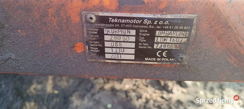 Rębak rembak spalinowy diesel bębnowy sito Myszków