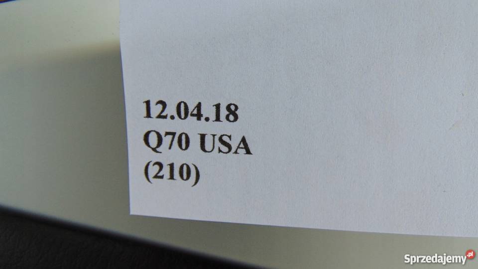 BOCZEK TAPICERKA DRZWI PRAWY LEWY TYŁ INFINITI Nowy Tomyśl