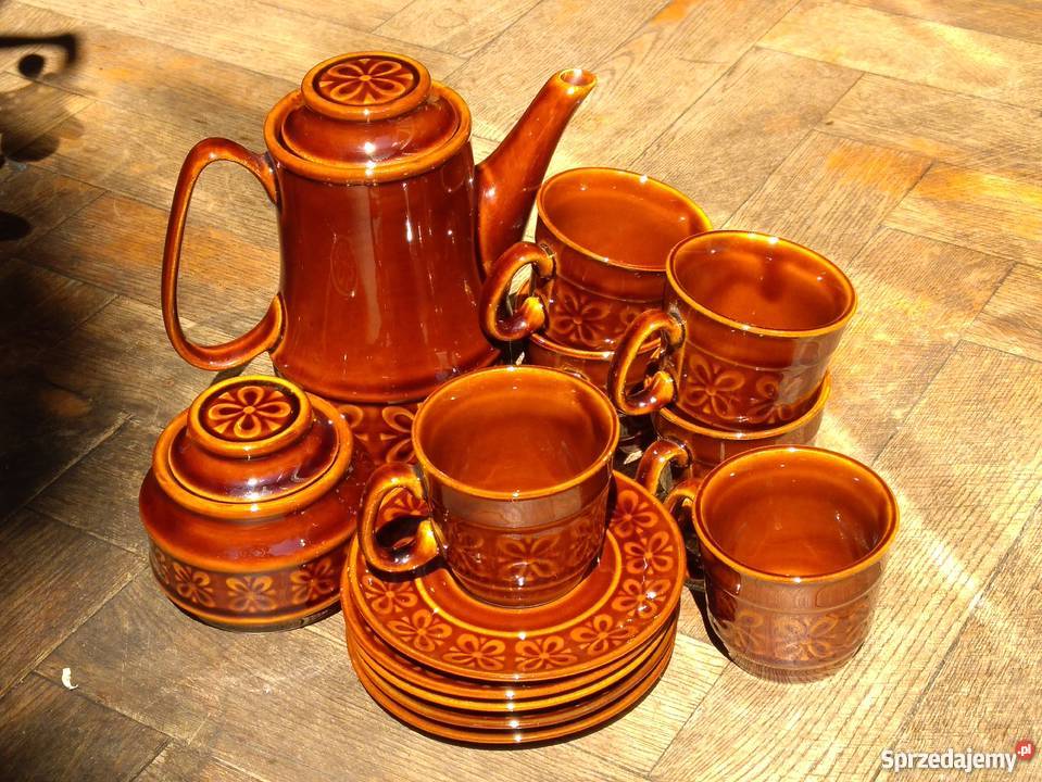 Pruszków serwis do kawy herbaty porcelit lata 70