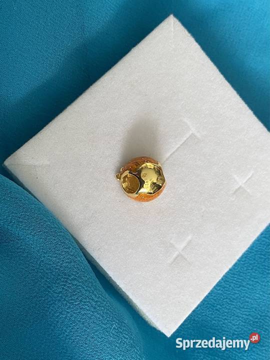 nowa unikatowa pozłacana zawieszka charms beads