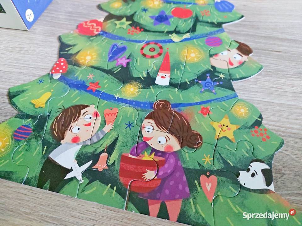 Puzzle Pucio i Misisa układają choinkę 6mc Kraków