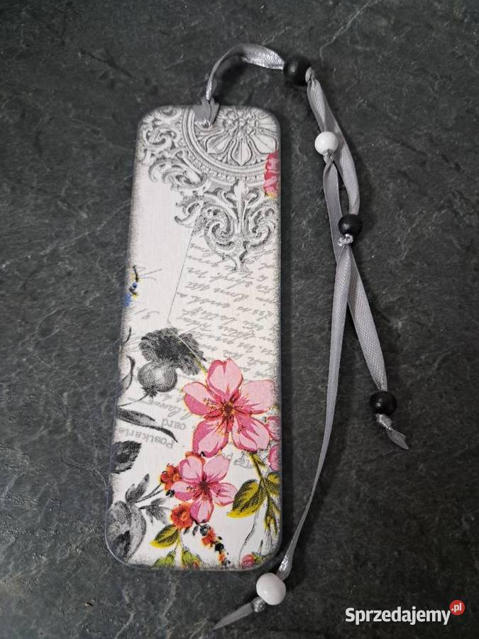 Zakładka do książki kwiaty hand made Kędzierzyn-Koźle