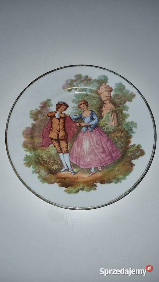 Talerz Dekoracyjny Ozdobny Scenka Limoges Wola Podłężna