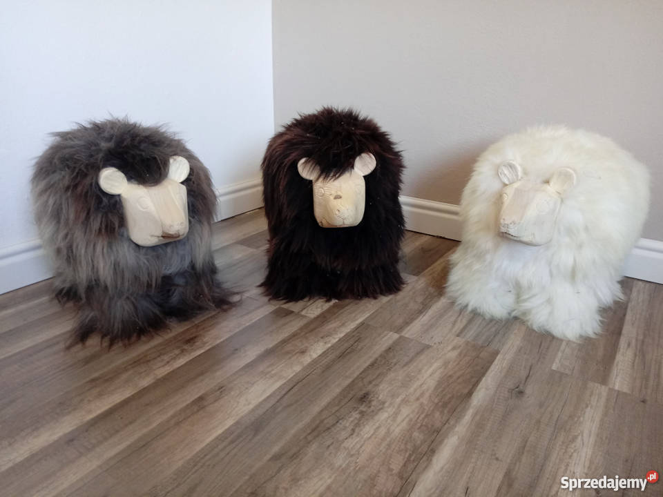 Misie Skóra Owcza Naturalna Podnóżek Niedźwiadek