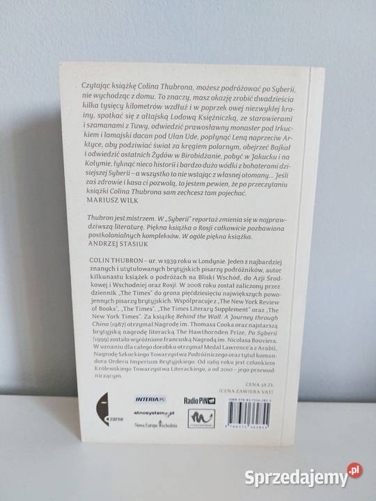 książka Syberii Colin Thubron podróże ISBN 9788375362855 Poznań