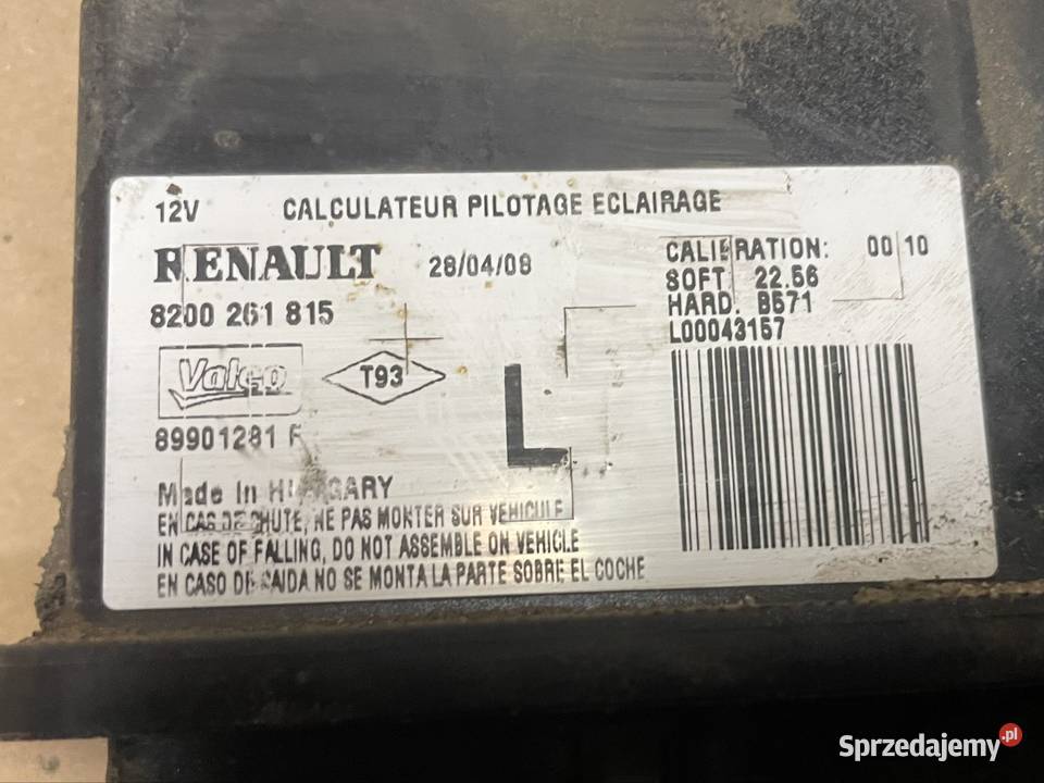 8200261815 moduł sterownik świateł renault Szczecin
