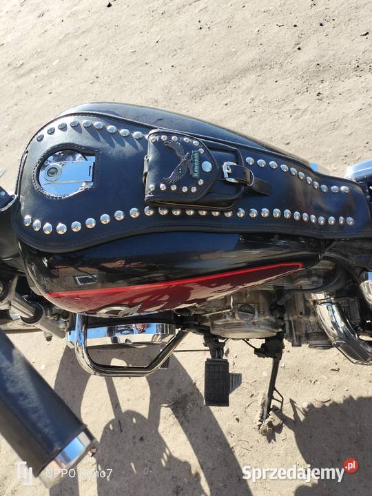 Kawasaki WN 750 skórzany pas na bak krawat łódzkie