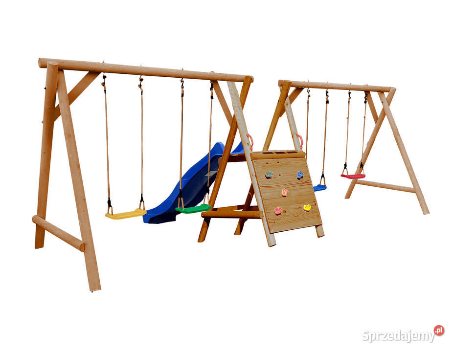 Plac Zabaw do Ogrodu JUMBOGOOFY 4xHuśtawka Ślizg Poznań