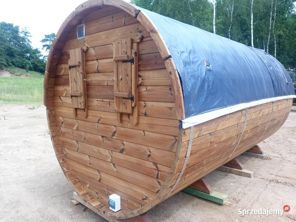 Sauna Beczka z Thermo Drewna 400 Sauna Ogrodowa Suwałki