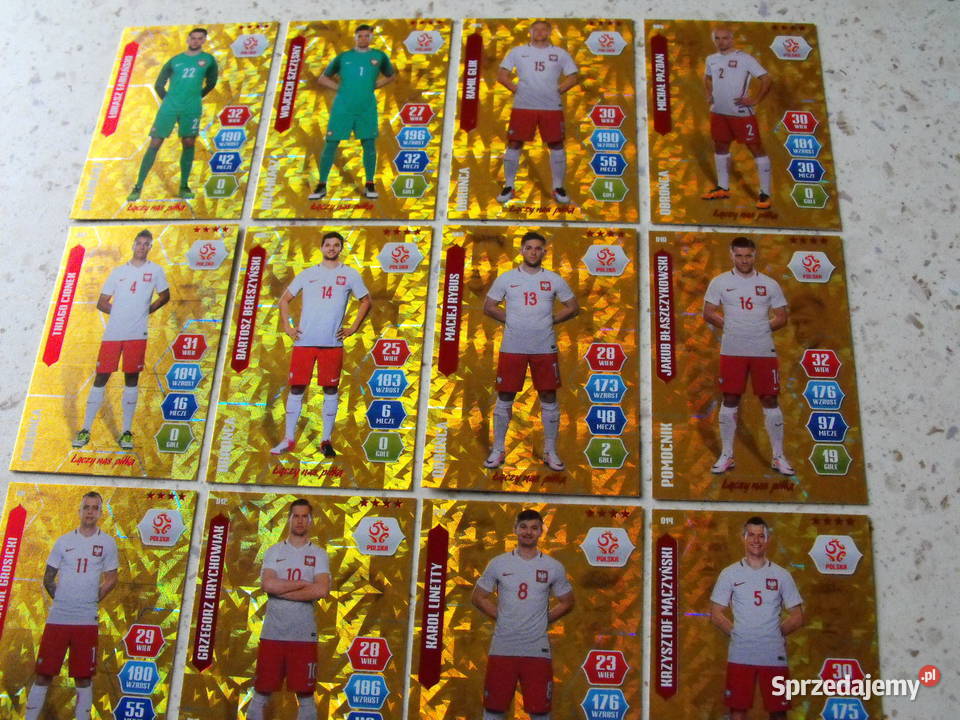 Karty piłkarskie Łączy Nas Piłka karty GOLD Pozostałe Częstochowa sprzedam
