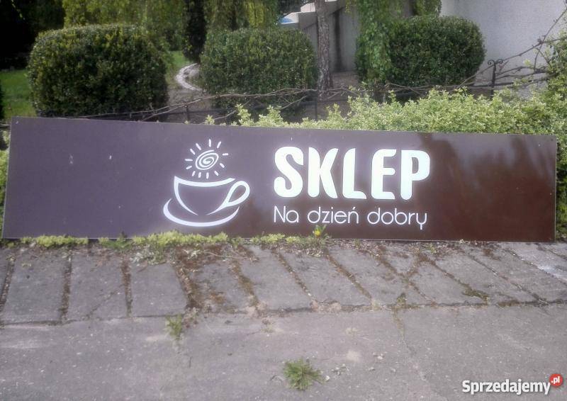 Szyld sklepowy DIBOND duży Sprzedam FV Reklama Błonie