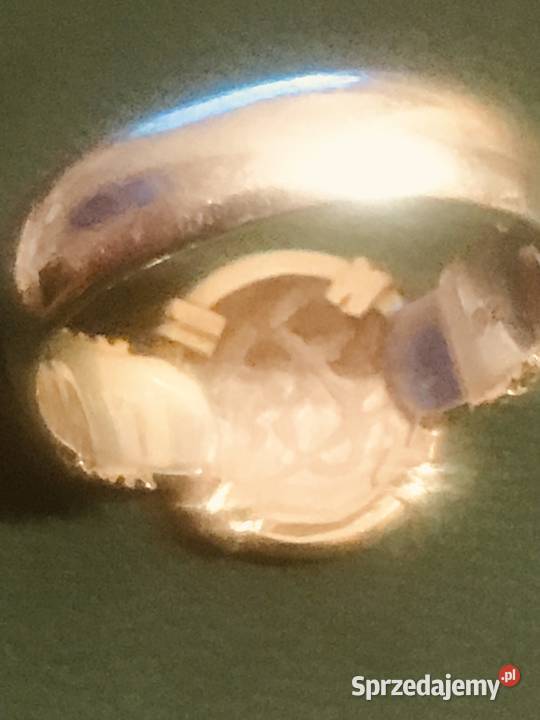 Piękny komplet złotosrebro pierścionek i