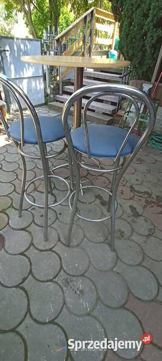 Stolik barowy okrągły kawowy krzesła hokery świętokrzyskie Skarżysko-Kamienna