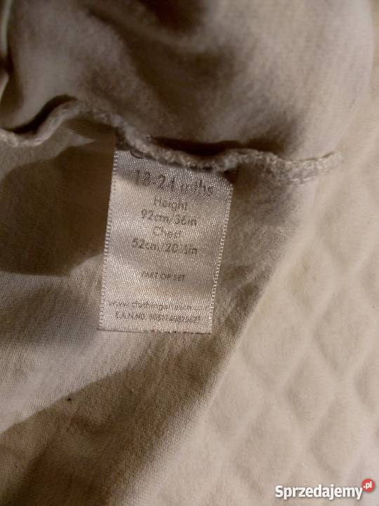 Bluzka chłopięca krótki rękaw 32 1824 miesiące Rozmiar 92 Rogoźnik
