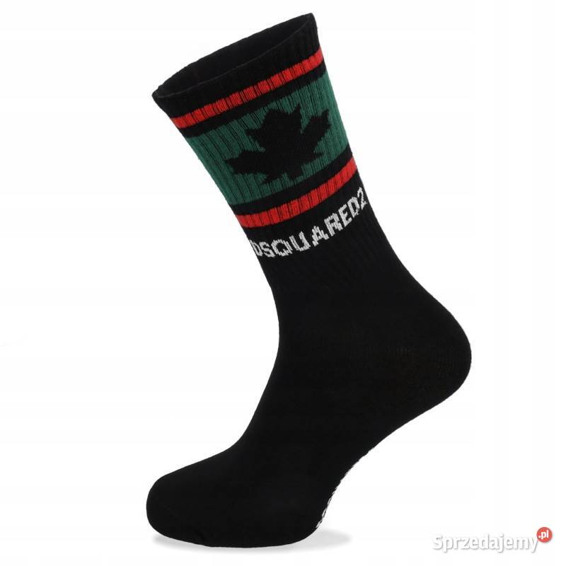 Skarpety męskie Dsquared2 classic czarne 12pak podlaskie Białystok