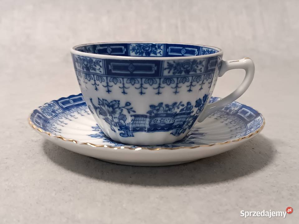 Kolekcjonerska Filiżanka Zdobienie Blau Duet Augustów