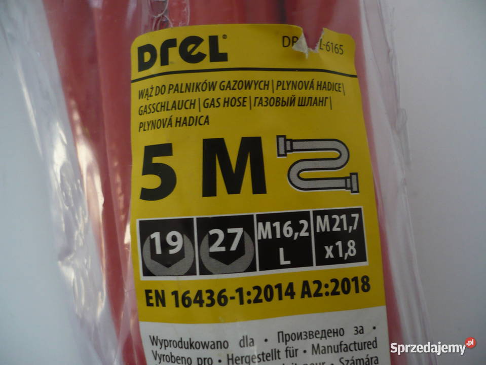 wąż do palników gazowych 5m Jaworzno