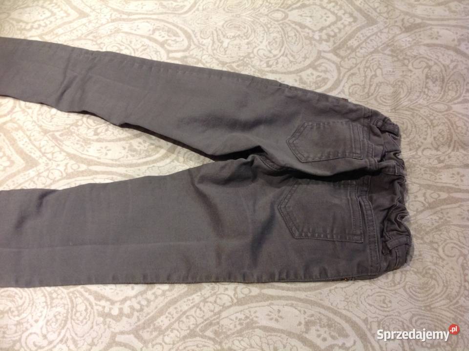 Spodnie Szare Jeans HM na wzrost 128 dziewczynki Nowa Sól