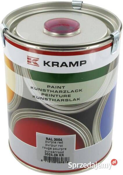Lakier do maszyn RAL 3004 purpurowoczerwony 1 l Kamionna
