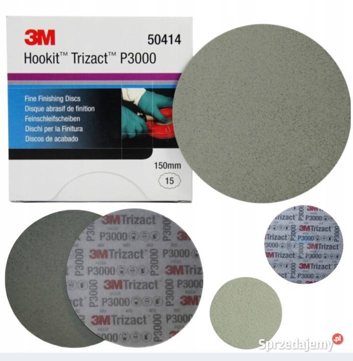 10 Nowych krążków Trizact P3000 mocowanie Hookit Narzędzia warsztatowe Kraków