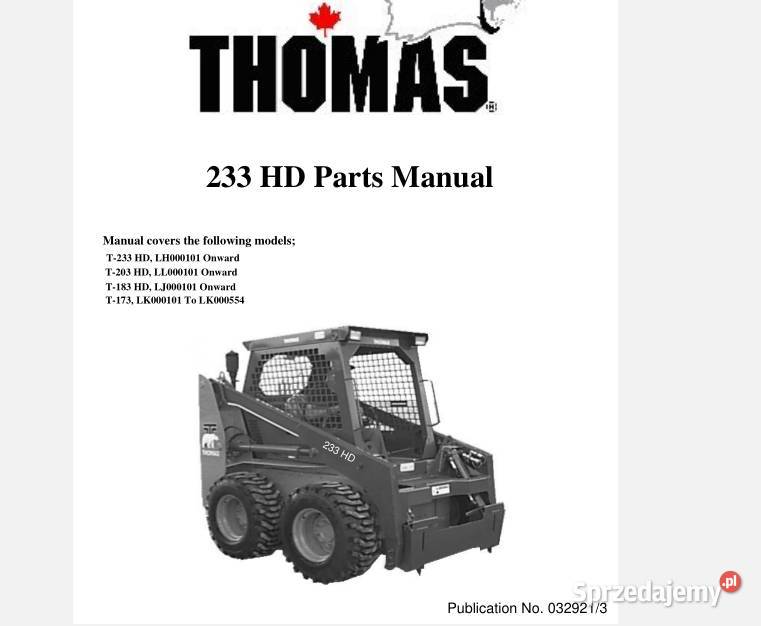 Thomas T233HD T203HD T183HD T173 173 katalog