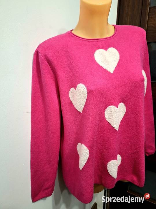 42 Swetr bluzka różowa serca Swetry i golfy warmińsko-mazurskie Braniewo
