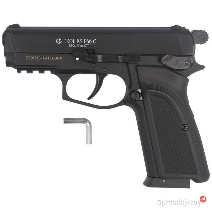 Pistolet wiatrówka EKOL Voltran ES P66C Black 45