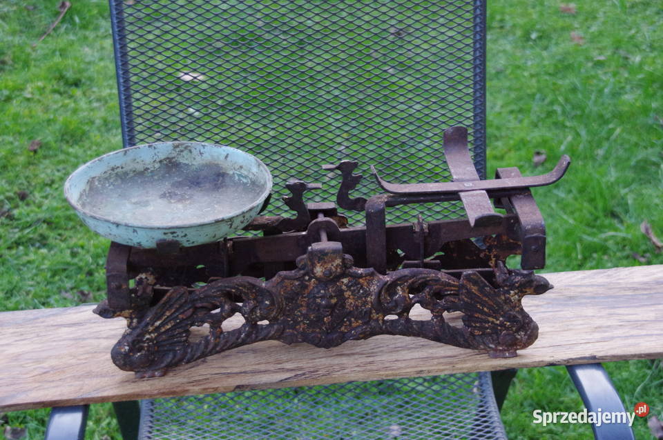 Stara waga żeliwna Antyki Bielsko-Biała