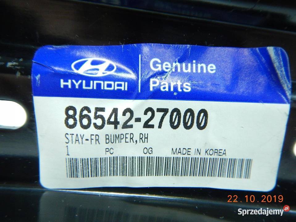 UCHWYT ZDERZAKA PRAWY PRZÓD HYUNDAI TIBURON 9601 osobowe