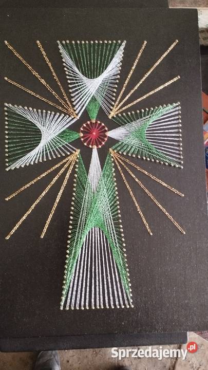 Obraz wykonany w technice string art śląskie Zabrze sprzedam