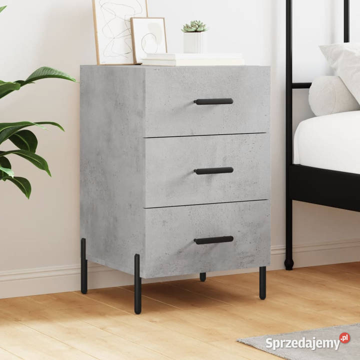 Szafka nocna szarość betonu 40x40x66 WM827672 Warszawa