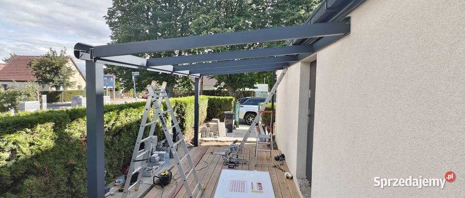 Zadaszenie tarasu 4 x 25 m modrzewiowy legary Szczecin sprzedam