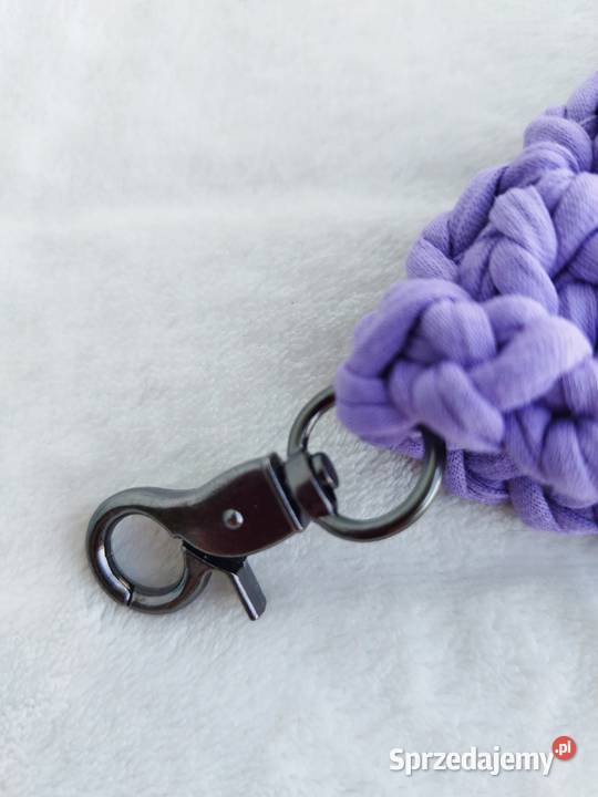 Etui na okulary crochet brelok do torby ręcznie