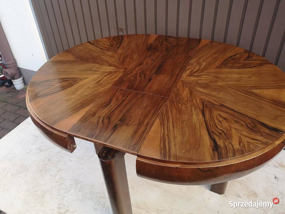 Stół ArtDeco Beczka Orzech Unikat Antyk Stary Swarzędz sprzedam