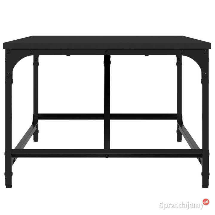 Stolik kawowy czarny 75x50x35 materiał Warszawa