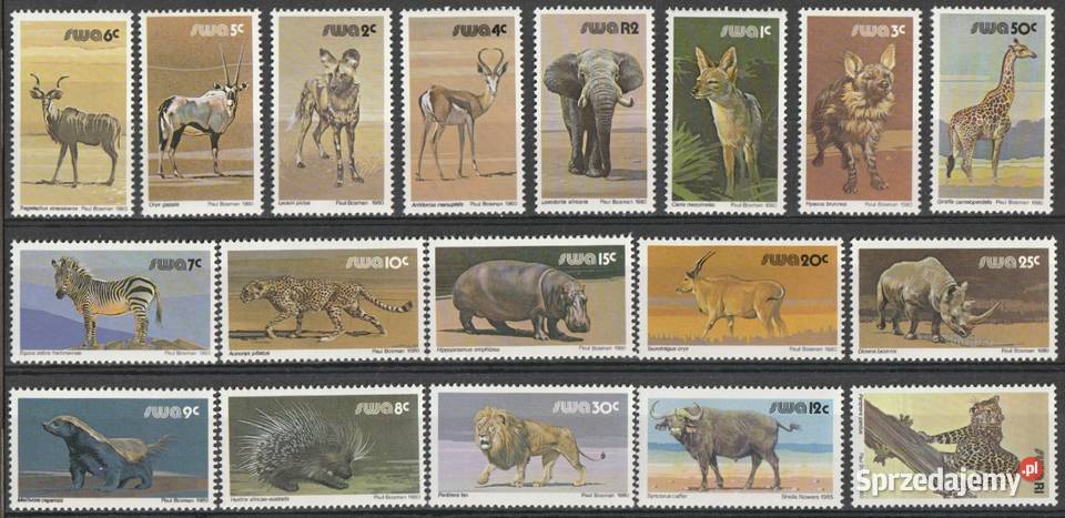 SWA NAMIBIA AFRYKA FAUNA 1980 CZYSTE Łódź sprzedam