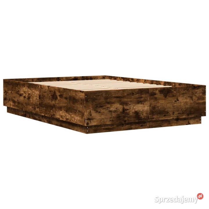 Rama łóżka z LED przydymiony dąb 150x200 Warszawa