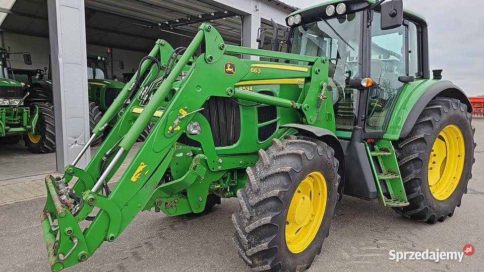 John Deere 6534 Premium 2010 r z ładow JD 125 Gąsewo