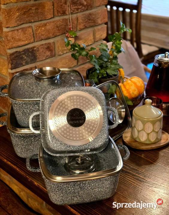 Garnki brytfanki marmurowe Łódź sprzedam