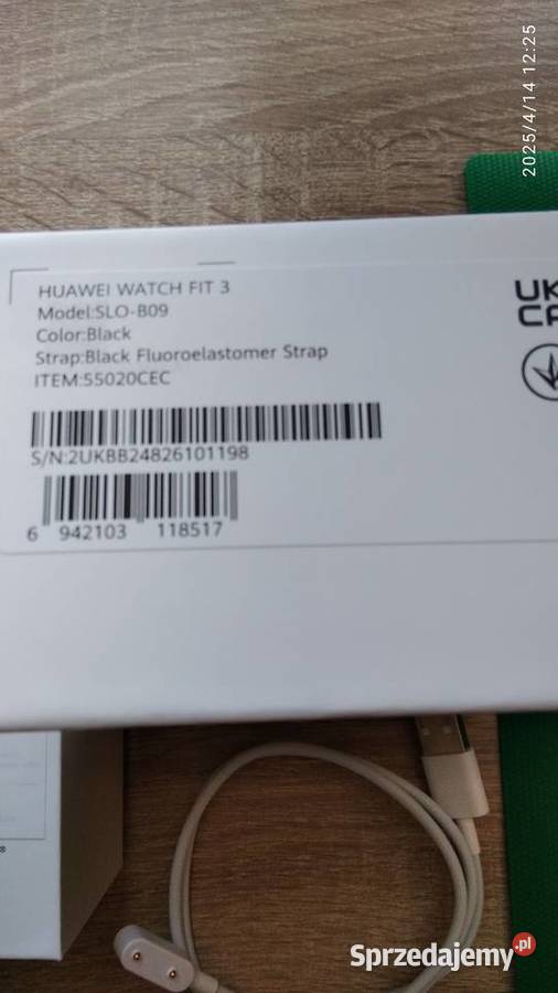 Smartwatch Huawei Watch Fit 3 Czarny mazowieckie Radom sprzedam