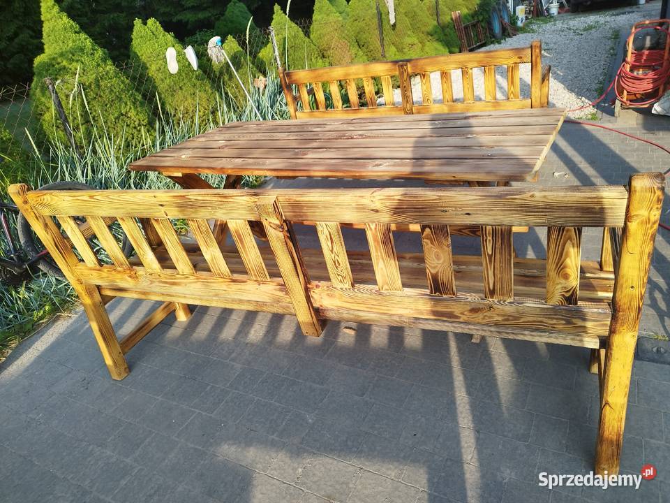 Sprzedam drewniany zestaw mebli ogrodowych Hrubieszów sprzedam