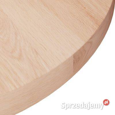 vidaXL Okrągły blat do stolika, Ø30x2,5 cm, surowe drewno dę