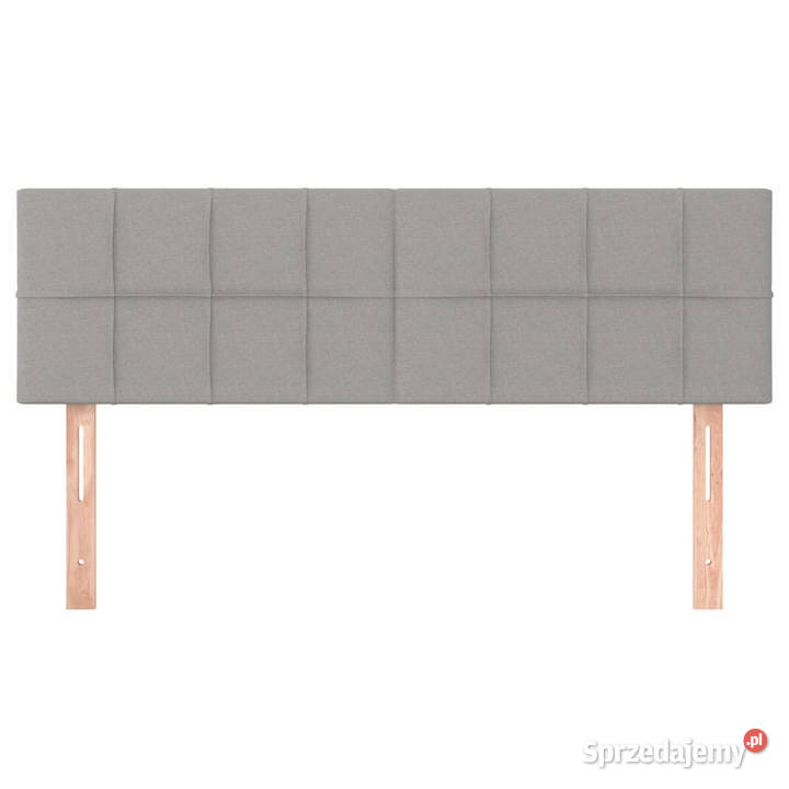 Zagłówki do łóżka 2 jasnoszare 72x5x7888 tkanina mazowieckie Warszawa sprzedam