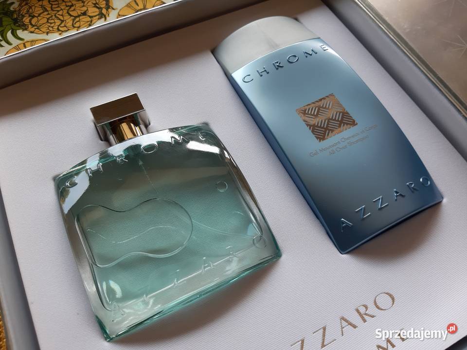 Azzaro Chrome perfumy 100ml szamponźle 200ml 100 Podkowa Leśna sprzedam