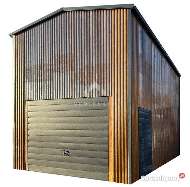 Hala blaszana Garaż 5x6m brama uchylna drzwi Sprzedaż Nowy Dwór Mazowiecki