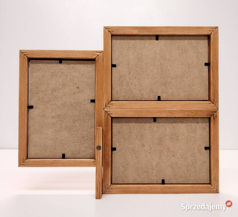 Ramka Na Zdjęcia 10x15 DREWNO Olcha Napis Warszawa