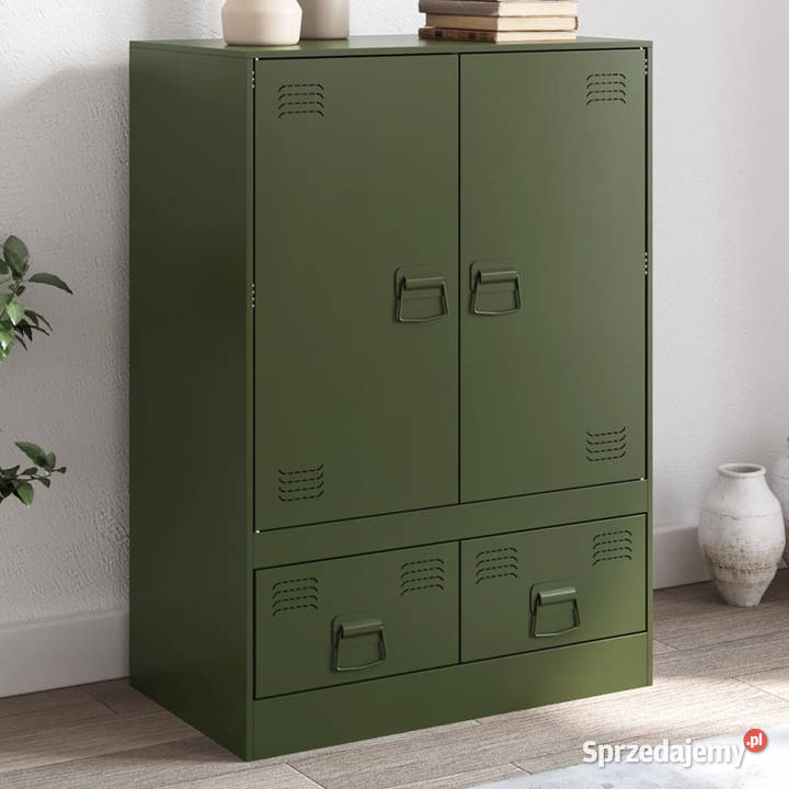 Szafka oliwkowa 67x39x95 stal WM841809 Warszawa sprzedam